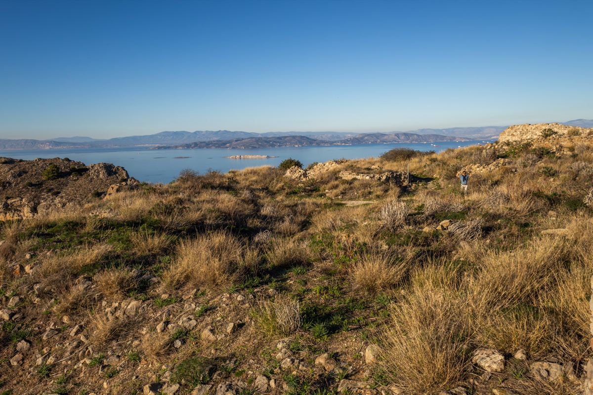Aegina Coastal Hillside Hiking View