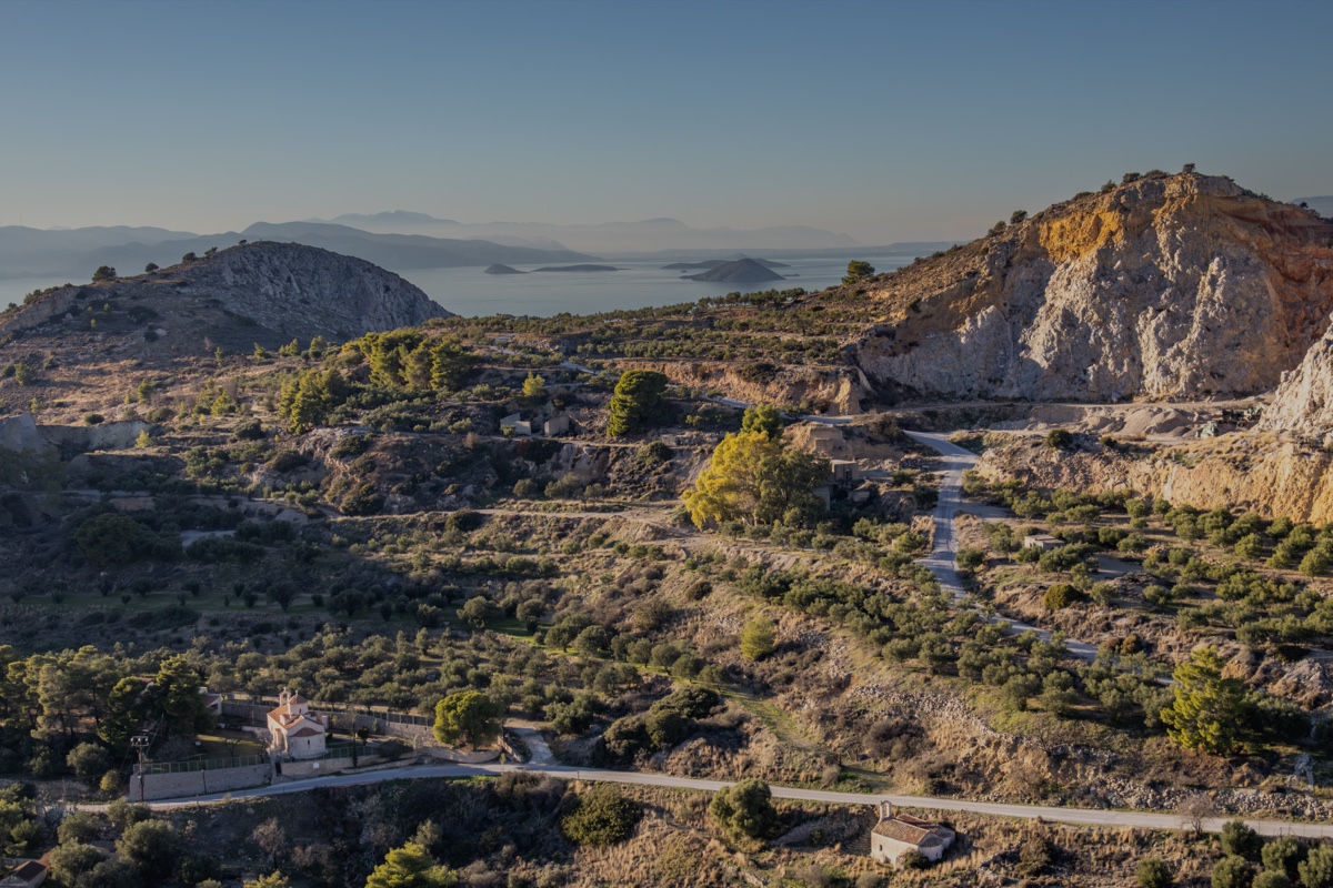 Aegina Hillside Chapel Sea View