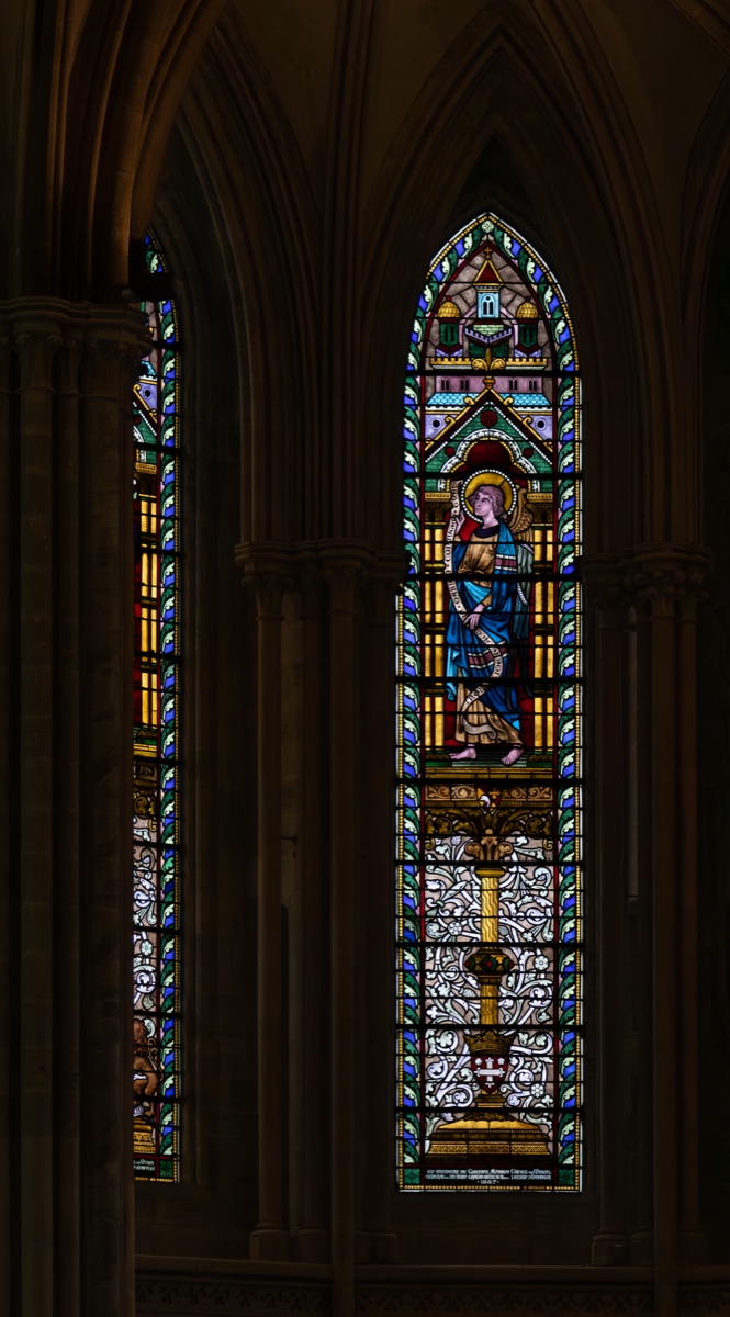 Bayeux Cathedral Narrow Stained Glass