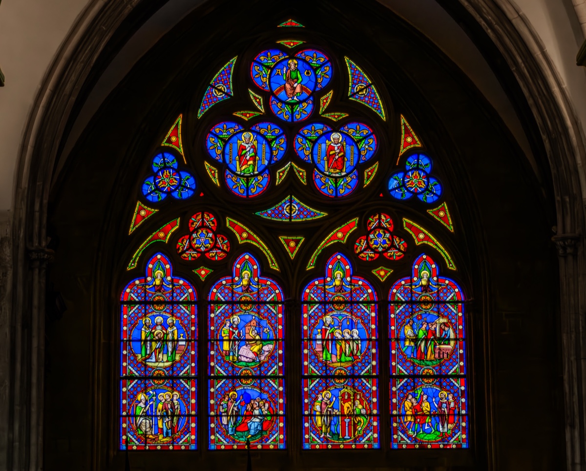 Bayeux Cathedral Stained Glass Window