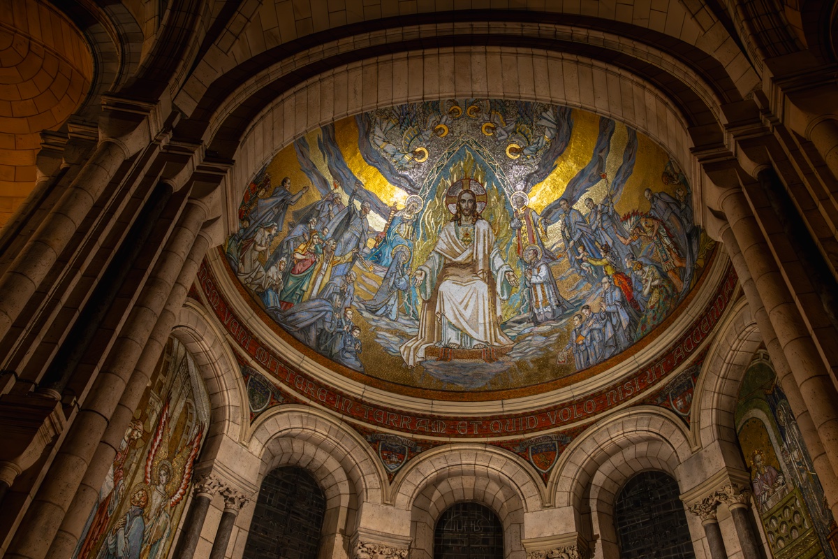 Montmartre Sacre Coeur Christ Mosaic Dome