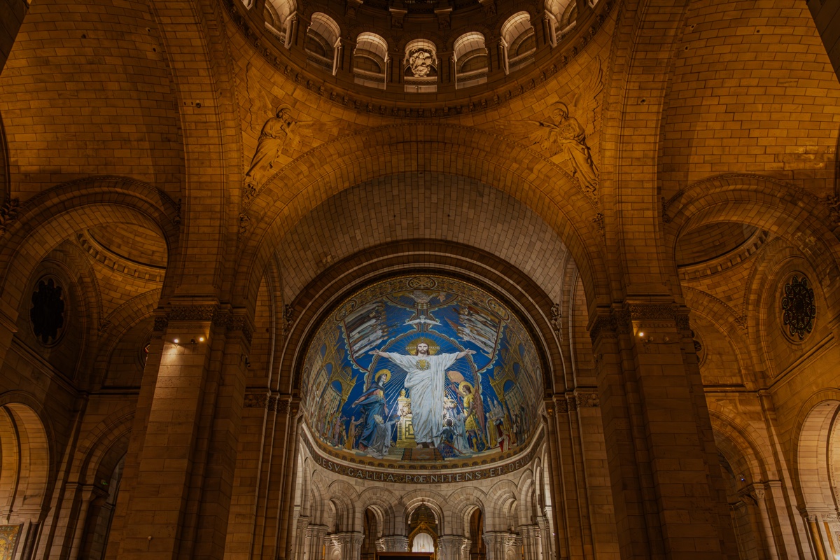 Montmartre Sacre Coeur Interior Golden Apse