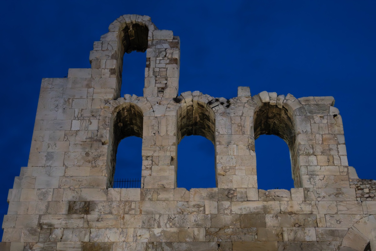 Odeon Herodes Atticus Arches Dusk