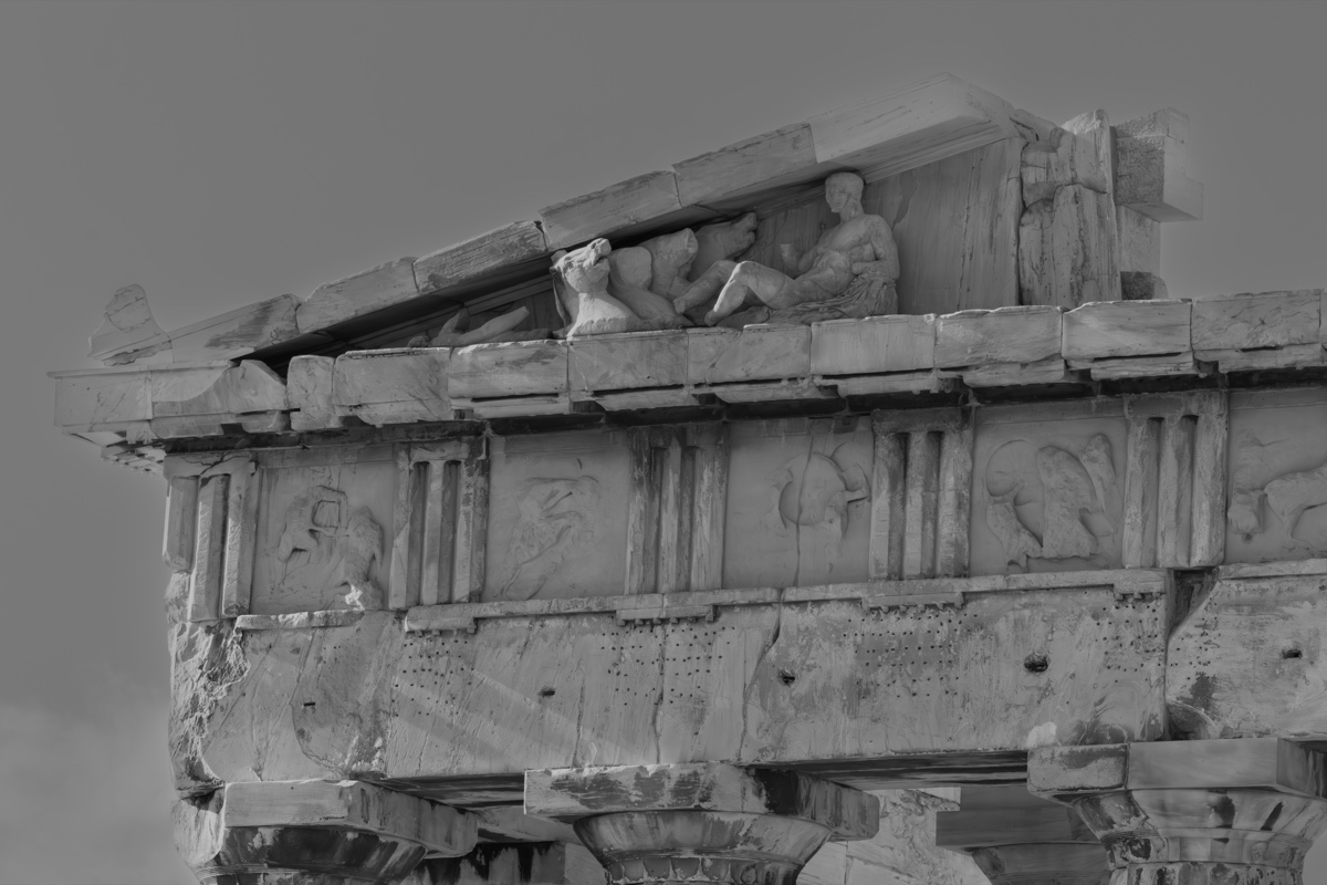Parthenon Pediment Sculptures Corner Detail
