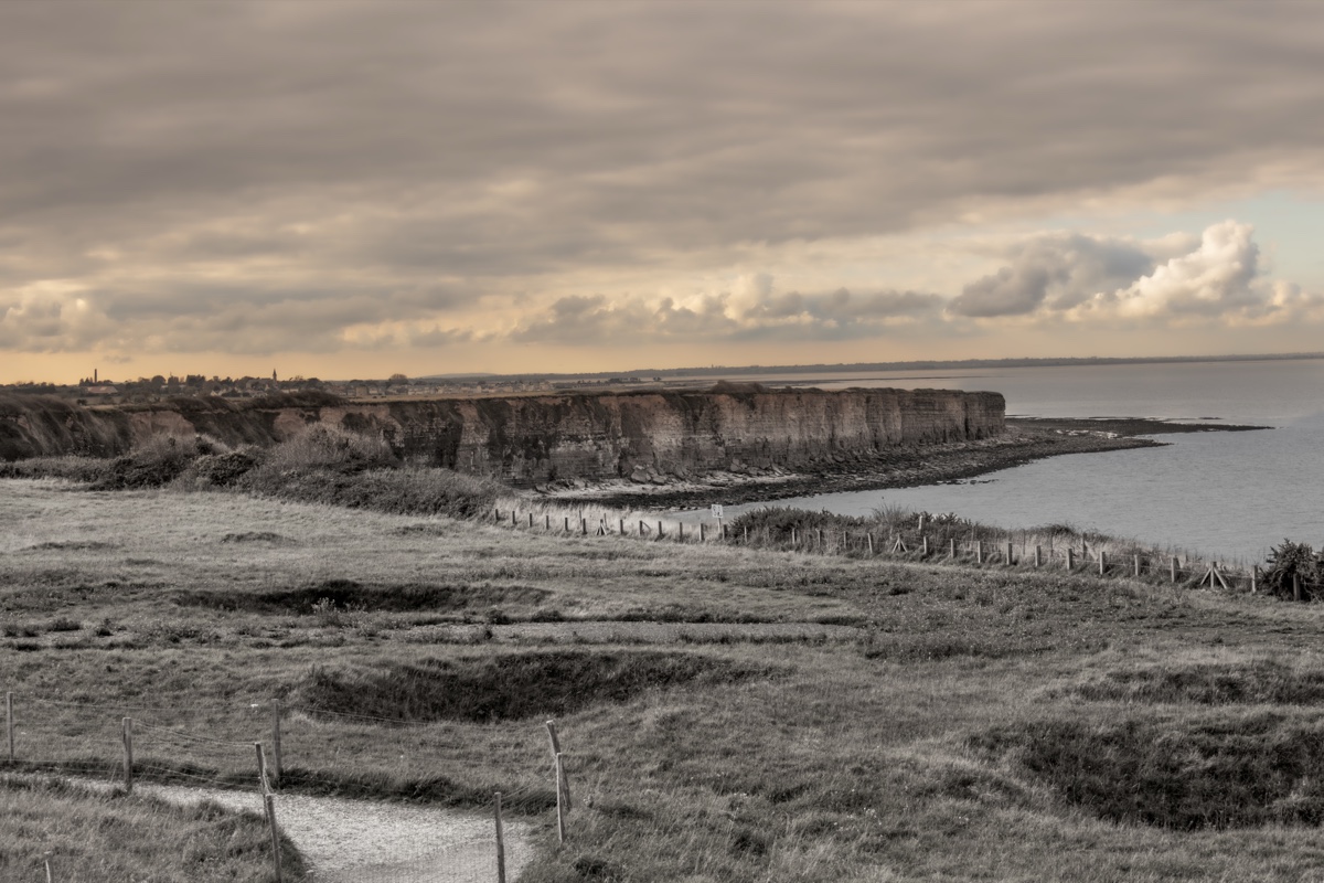 Pointe Du Hoc Cliffs And Craters