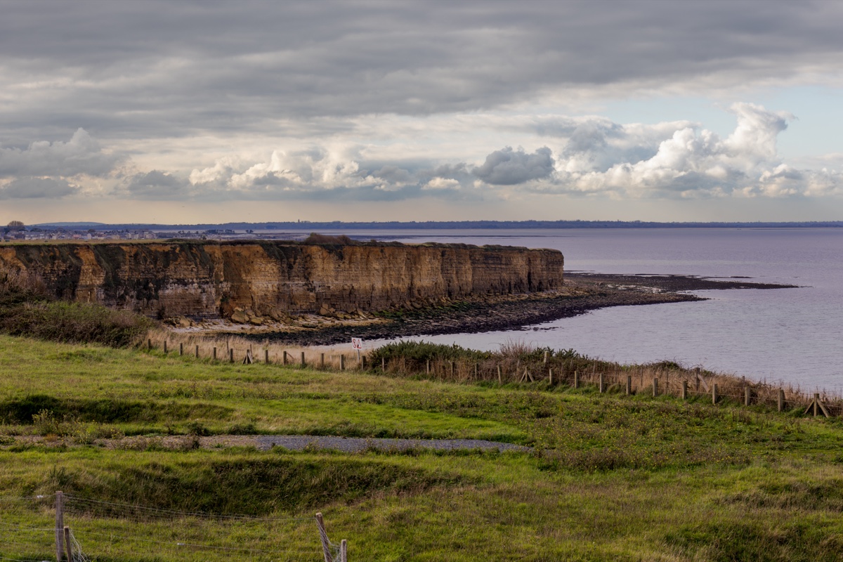 Pointe Du Hoc Headland Green Fields