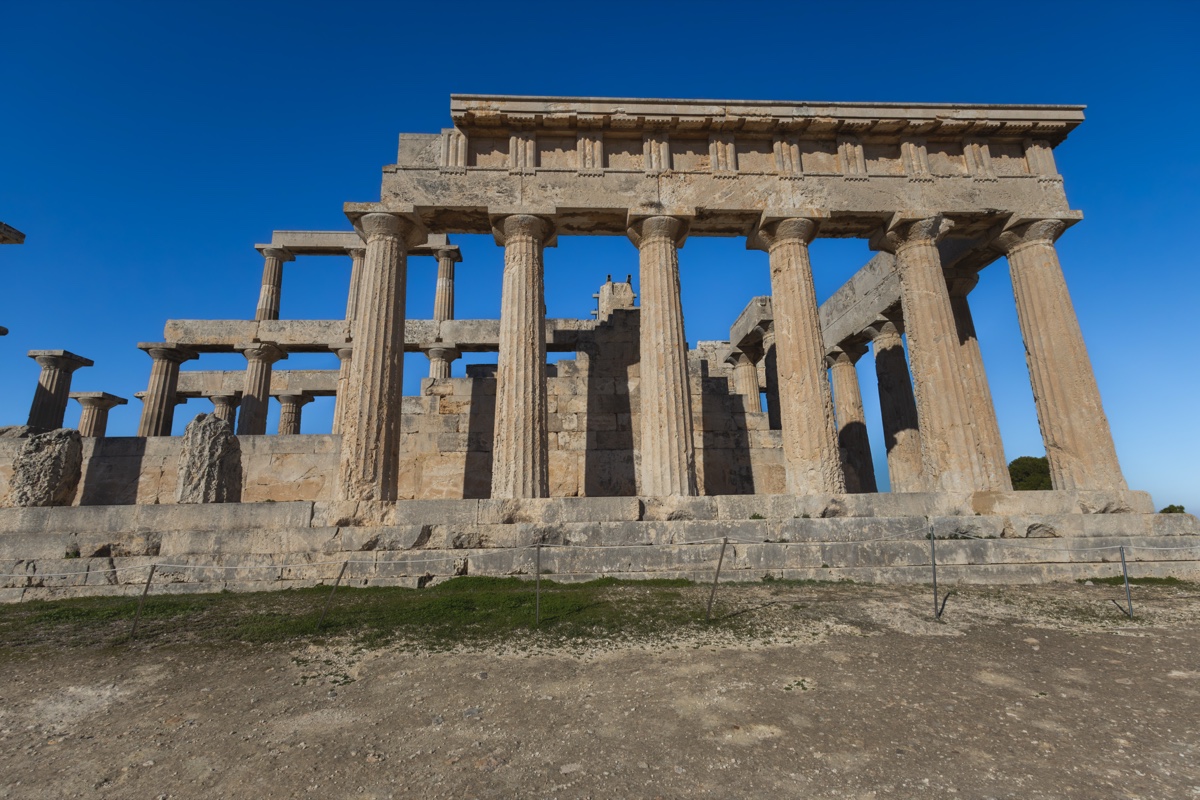 Temple Aphaia Aegina Doric Columns 2