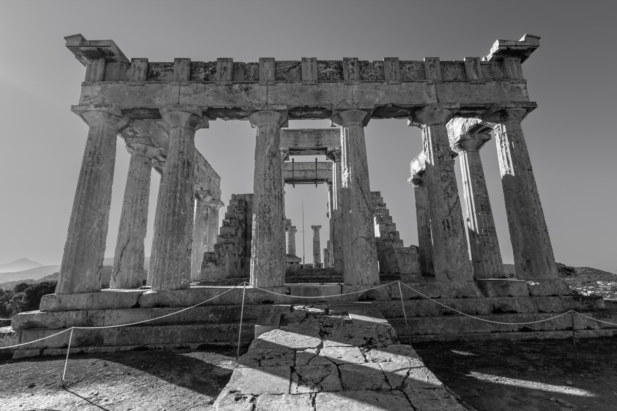 Temple Aphaia Aegina Doric Columns